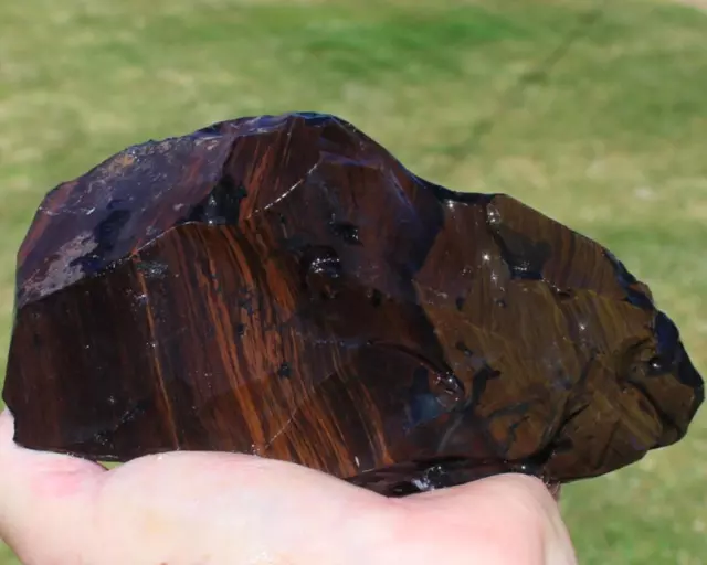 1.8 POUND GOLDEN SHEEN & MOHOGANY OBSIDIAN rough/knapping/agate/rock