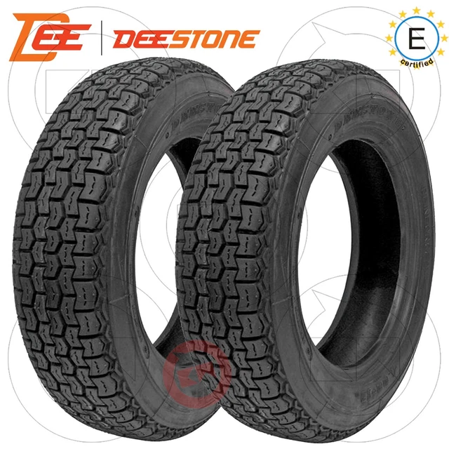 Gomme Ape 50 Pneumatico Deestone 125-12 Per Ape Car, Fiat 500 E Altri - 8PR, Carico 81J Pneumatico 125/12 R 81J