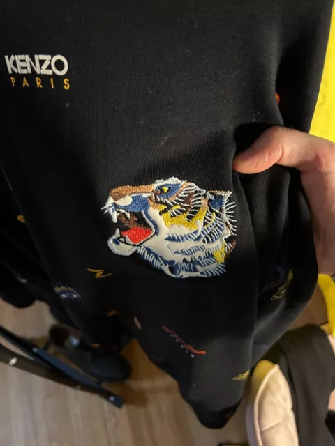 Kenzo Multi Logo Crew Neck XL 100% Cotton 2