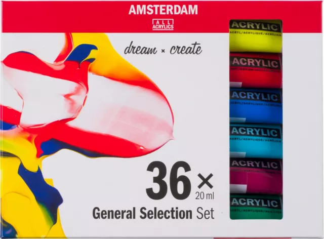 Talens AMSTERDAM Acrylfarben-Set Dream 36 x 20 ml Acryl Malfarbe Farbe 3