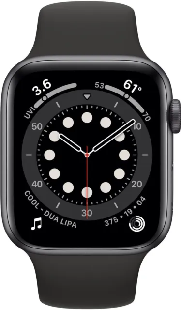 Apple Watch Series 6 (GPS + Cellular, 44 mm) Aluminiumgehäuse Space Sportarmband
