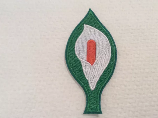 Easter Lily Embroidered Patch Irish Independence 1916 Tri/Color