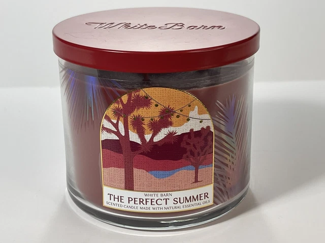 White Barn Bath & Body Works Scented Candle 3 Wick 14.5 oz The Perfect Summer White Barn Bath & Body Works Scented Candle 3 Wick 14.5 oz The Perfect Summer