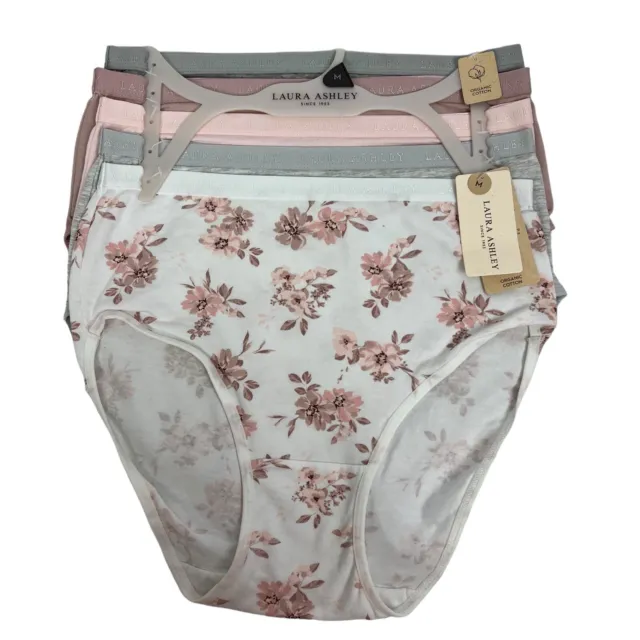 Laura Ashley Girls' Underwear - 5 Pack Stretch Cotton  