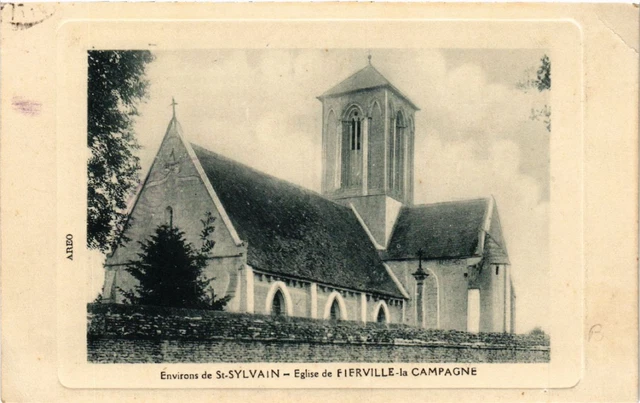 CPA AK Env. de St-SYLVAIN - Church of Fierville - La Campagne (516148)