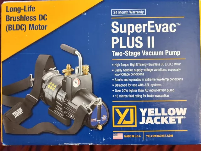 YELLOW JACKET 93760 Refrigerant Evacuation Pump