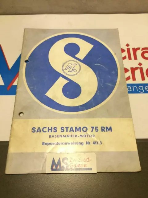 Sachs 75 RM Lawnmower Shop Manual Repair Instructions Manual Engine