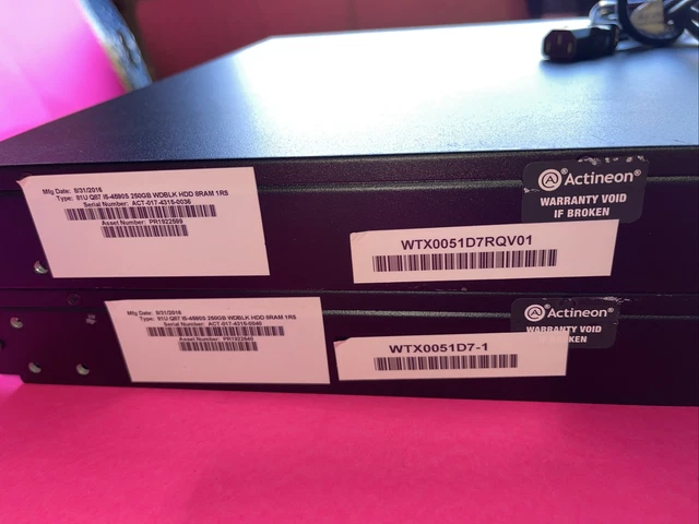 (Lot Of 2) Actineon Whisper 81U P/NW81U-6102-040 4