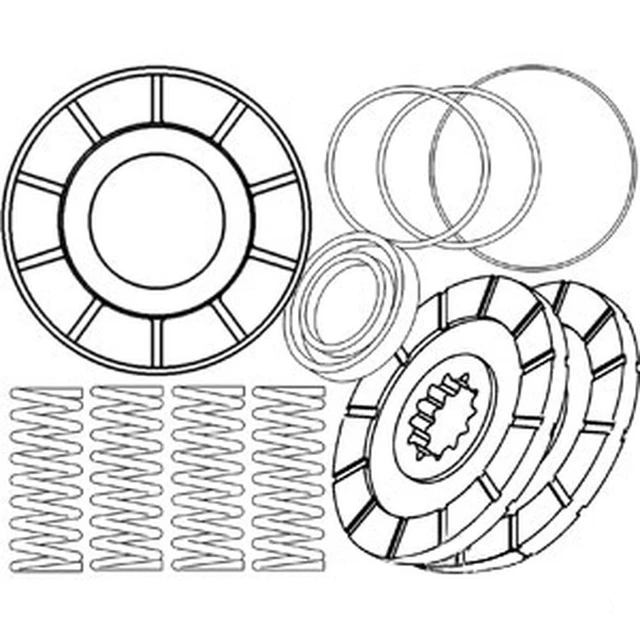 Brake Disc Kit Fits Case-IH 806 826 856 966 1026 1066 Hydro 100 Tractor