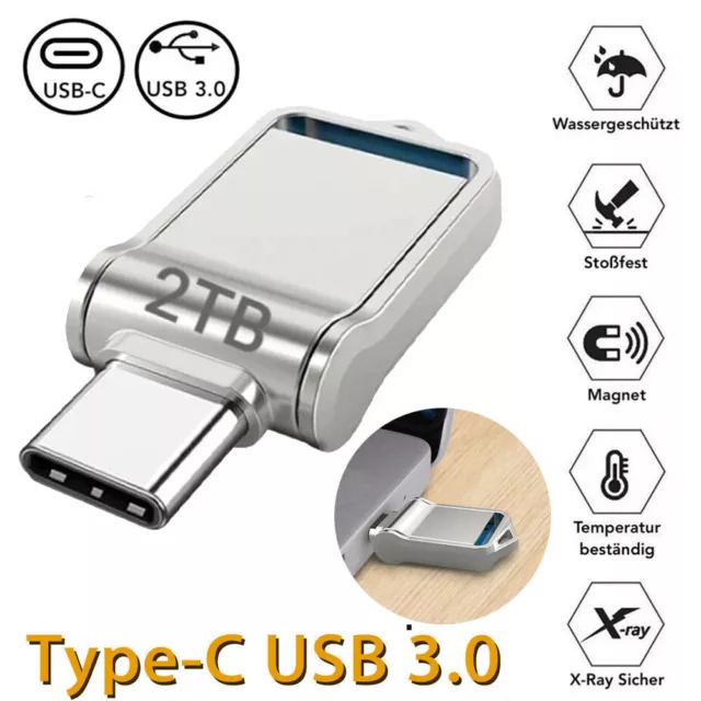 USB 3.0 Type C 64GB 256GB 1TB 2TB OTG Flash Drive Waterproof Memory Stick Pen AU