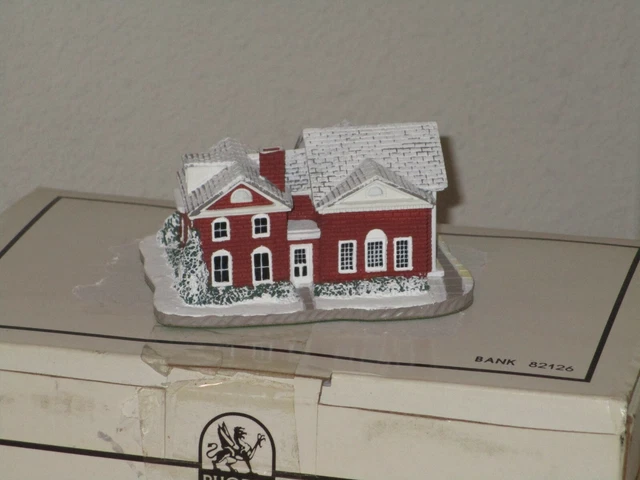 Norman Rockwell Main Street Landmark Sculptures Bank #82126 Brand New In Box