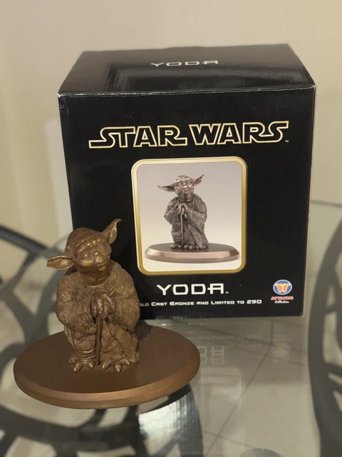 Statuette Attakus Star Wars Yoda Training N° 0411/3000 - Rare, Occasion, Fabriqué En France