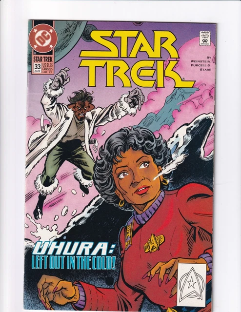 STAR TREK # 33 VF/NM 1992 DC 2nd Series Batman Returns Ad on back- Pfeiffer