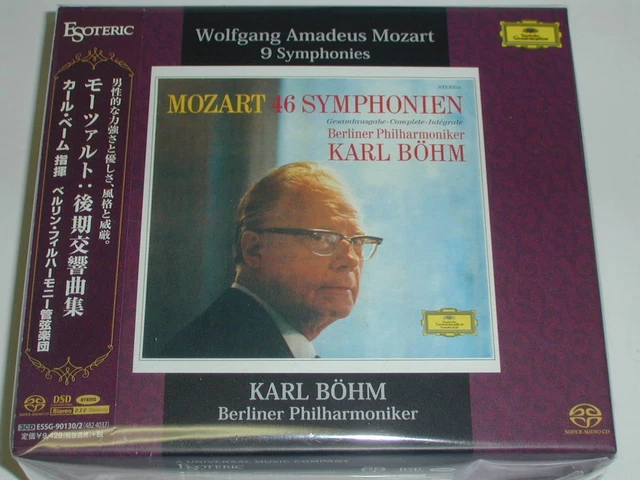 Esoteric Sacd Discs Mozart Late Symphonies Karl Böhm Conducts Berlin Philharmoni