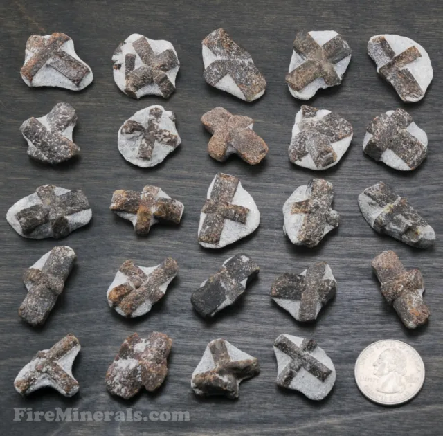 Fairy Cross Stone Staurolite Crystal Mineral Russia Christian Healing Grounding