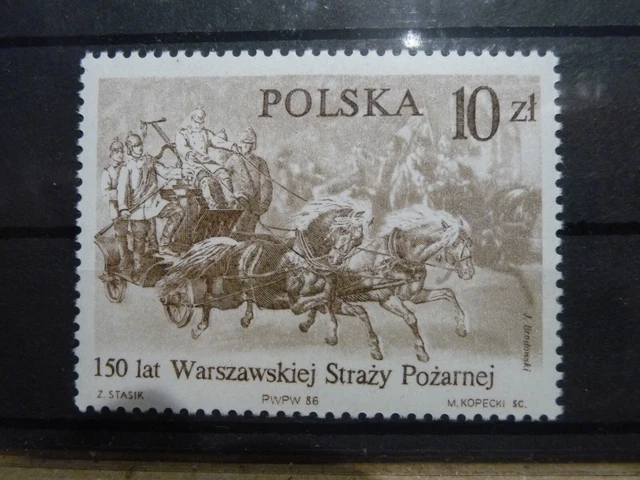 POLEN - MiNr. 3026 ** - 150 Jahre Warschauer Feuerwehr. 1986