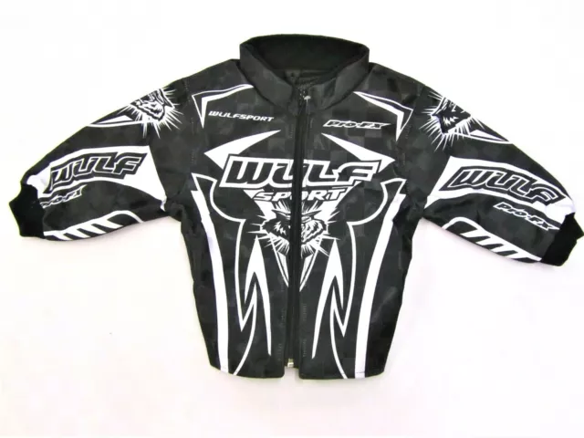 Wulfsport PROFX black kids ride jacket size 24" AGE 2-3  motocross motorbike MX