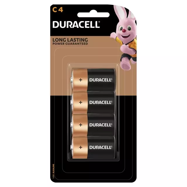 Duracell Size D Alkaline Battery Coppertop Duralock Flashlight Batteries 4 Pack