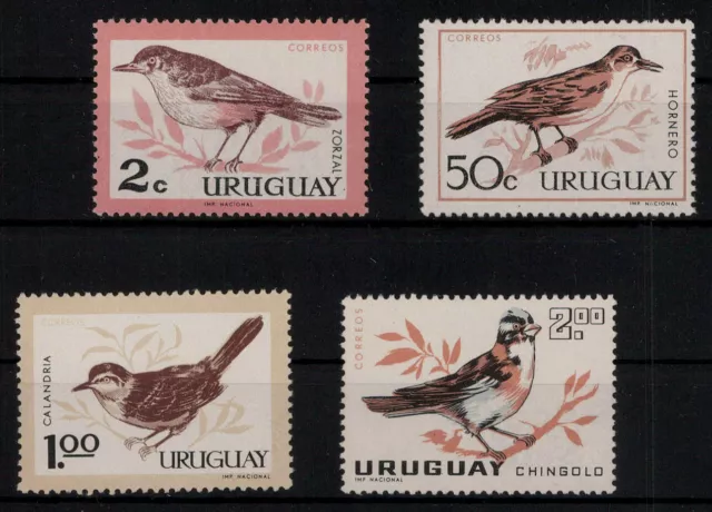 Uruguay; Einheimische Vögel 1963 kpl. **