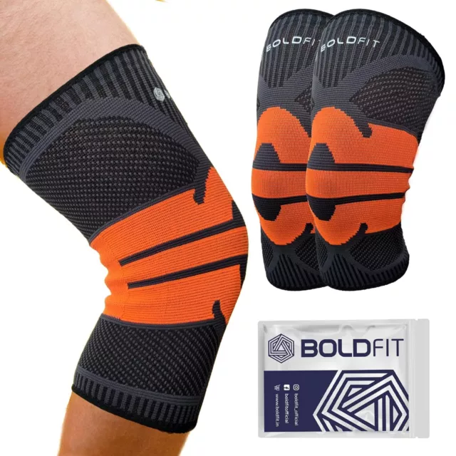 Boldfit Knee Support Cap Brace Sleeves For Sports, Small Size, Set Of 1 Pair