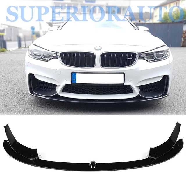 Spoiler Avant Brillant Noir Pour BMW 2 Series F22 F23 (2013-2020) - Modèle M-Sport Uniquement !