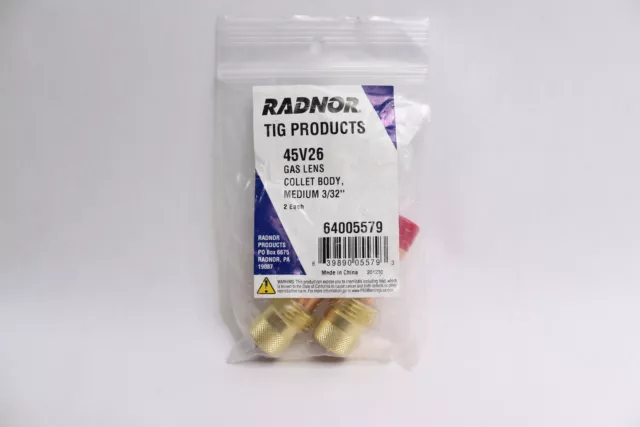 (2-Pk) Radnor 45V26 Gas Lens Collect Body Medium 3/32-In 64005579