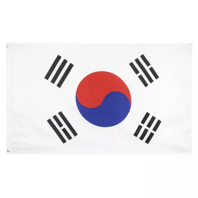 Large South Korea Flag Polyester the Korean National Banner 90*150cm EL