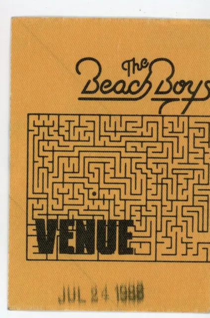 The Beach Boys 1988 Vintage All-Access Backstage Pass