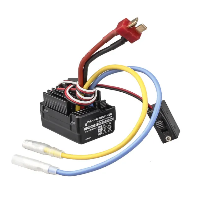 1040 Brushed Waterproof ESC 40A Dual-purpose Two-way ESC for Vehicles and Ships