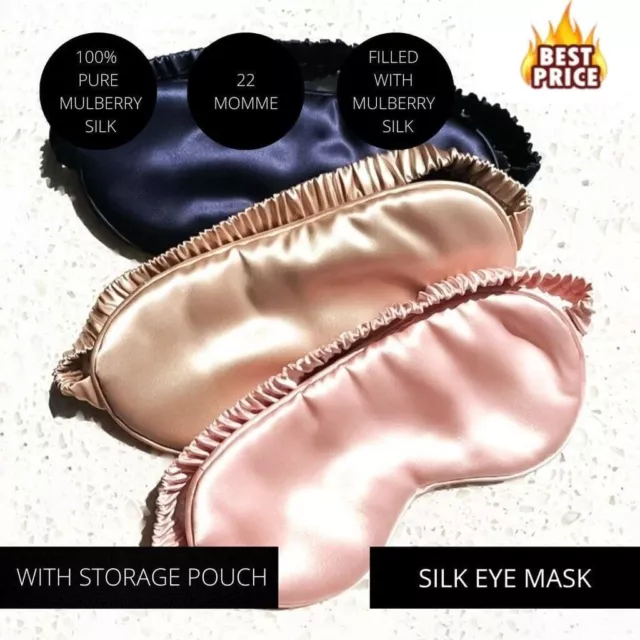 CAT SILK SATIN travel Sleep Eye Mask Cover Padded Blindfold Soft Silky  $5.99 - PicClick