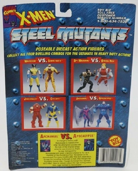 1994 Sealed Toy Biz Marvel X-Men Steel Mutants Apocalypse Vs Archangel Figures 2