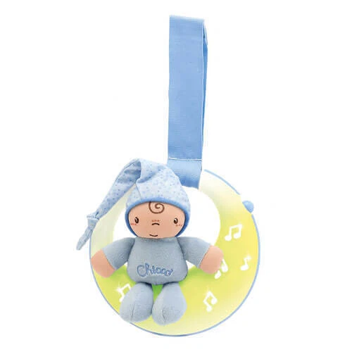 BLUE Chicco Toy Goodnight Moon Soft Coloured Light Pleasant Combination Ages 0+