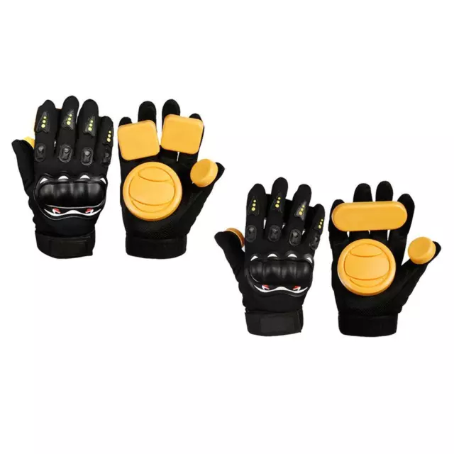 Longboard Skateboard Sliding   Gloves 3,4  Brake Block Gloves