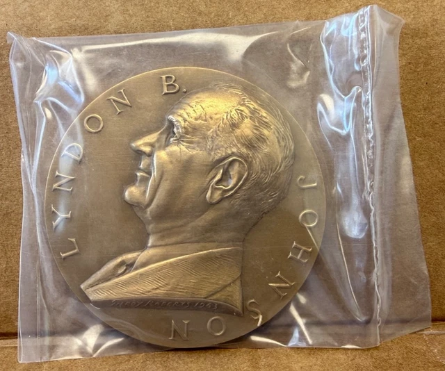 BRONZE LYNDON B Johnson Presidential Medal 3
