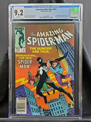 Amazing Spiderman #252 CGC 9.2 Newsstand, 1st Black Costume (1984)