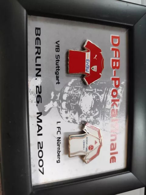 DFB Pokal Finale Berlin Pin Set2007 1. FC Nürnberg-VFB Stuttgart