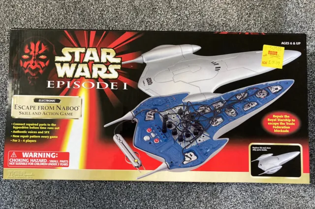 Vintage Star Wars Episode I Escape From Naboo 1999 Skill Action Game 88-505