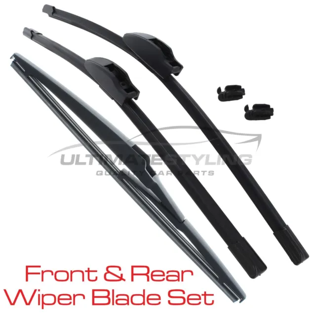 Front & Rear Windscreen Wiper Blades Set Daihatsu Materia 2007-2010 20" 19" 12"