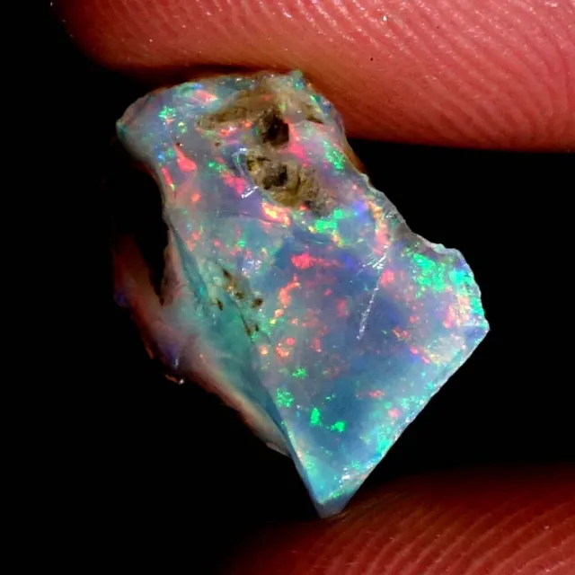 Natural Adorable Multi Fire Ethiopian Opal Rough 05.60Cts.