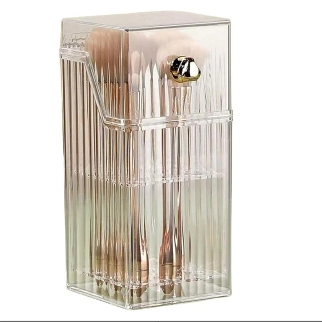 Lot De 4 étuis Extensibles Transparents Pour Pinceaux - Plastique - Longueur Réglable De 9,8 à 18 Pouces