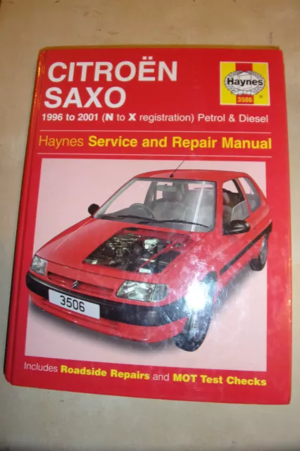 CITROEN SAXO HAYNES SERVICE & REPAIR MANUAL PETROL DIESEL Td 1996-2001 N-X
