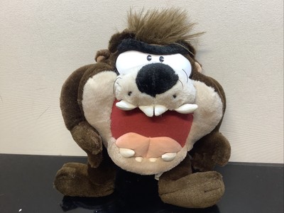 LOONEY TUNES TASMANIAN Devil Plush Soft Toy Warner Bros Taz 10” Marks