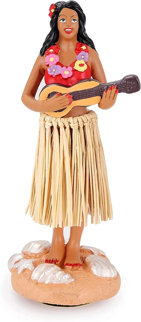 Bcsmyer Hawaiian Hula Girl Dashboard Doll with Ukulele Bobbleheads for Car Dashb