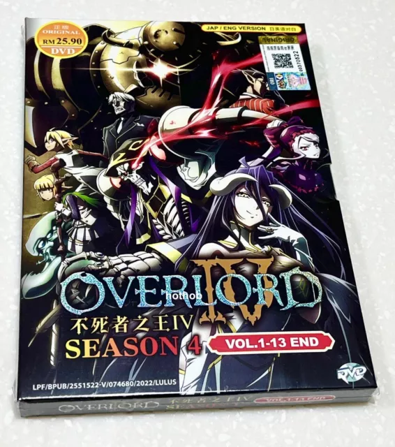 Overlord Anime DVD Season 1, 2, 3 (Vol : 1 to 39 end + OVA) ENGLISH  DUBBED!!