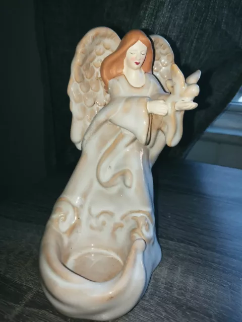 Yankee Candle Angel Wings Dove Tea Light Candle Holder Heavenly Angel Collection