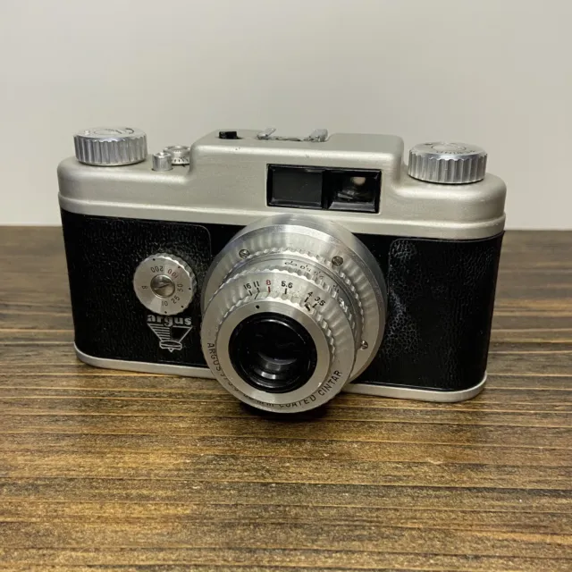 Cámara fotográfica vintage Argus modelo 21 Markfinder f/3,5 50 mm recubierta 35 mm