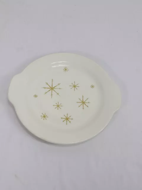 Vtg MCM Royal China Star Glow Cake Plate Serving Platter USA Starburst Atomic