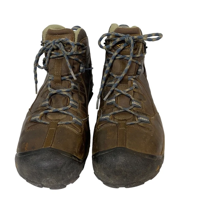 KEEN DETROIT BROWN Leather Waterproof Steel Toe Work Boots Size 13 £54.