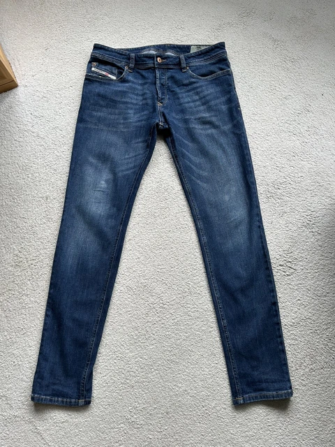 DIESEL TROXER SLIM SKINNY RM016 Stretch Jeans Men s W34 L32 Distressed Button 35.99 PicClick UK