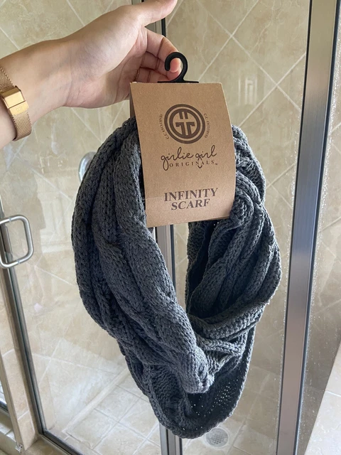 Girlie Girl Woven Infinity Scarf & Matching Gloves
